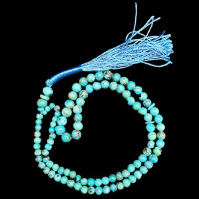 Chapelet turquoise de Neyshabur – Perles de prière artisanales