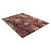 Tapis Persan Vintage Patchwork Noué à la Main Géométrique