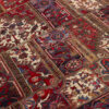 Tapis Persan Vintage Patchwork Noué à la Main Géométrique