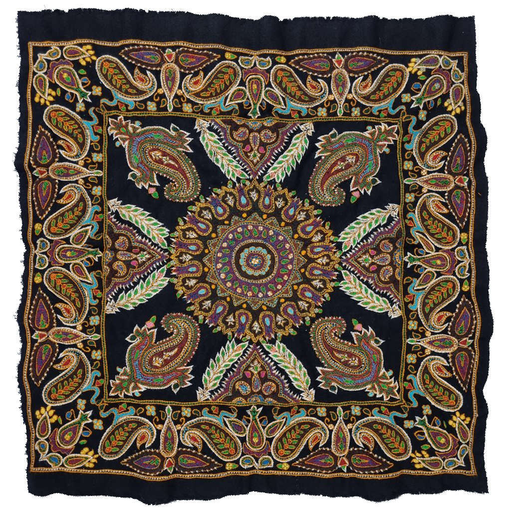 Nappe Persane Pateh à Kerman Artisanale Traditionnelle Paisley