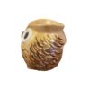 Bougeoir en poterie persane fait main avec design de hibou