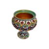 Sucrier en Poterie Persane Fait Main avec Couvercle - Minakari Émaillé