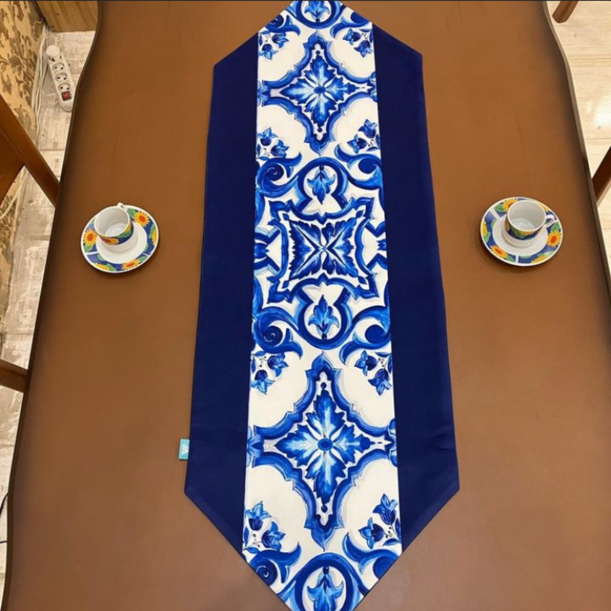 Nappe en Bloc Imprimé Persan Kalamkari Traditionnel à Isfahan