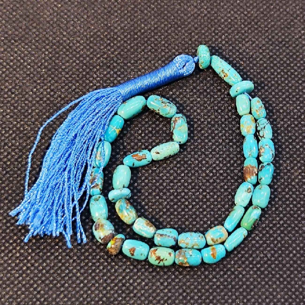 Chapelet turquoise de Neyshabur – 33 perles de prière artisanales