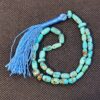 Chapelet turquoise de Neyshabur – 33 perles de prière artisanales