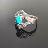 Bague Modèle Neyshabur en Argent Persan avec Turquoise de Neyshabur pour Femme