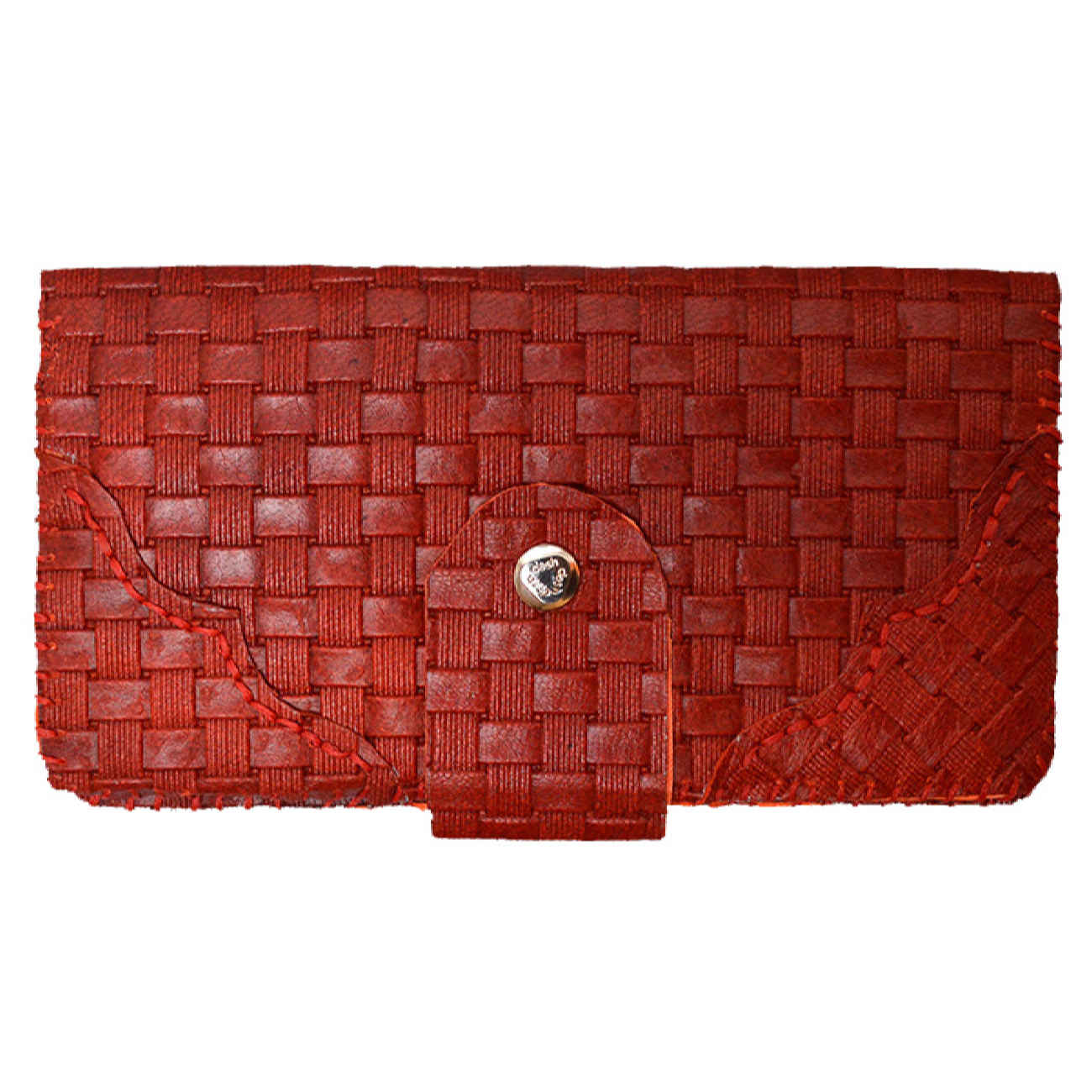 Portefeuille en cuir tissé persan pour femmes avec design Pateh