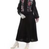 Manto persan court pour femmes avec design floral