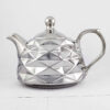 Théière en porcelaine avec design géométrique