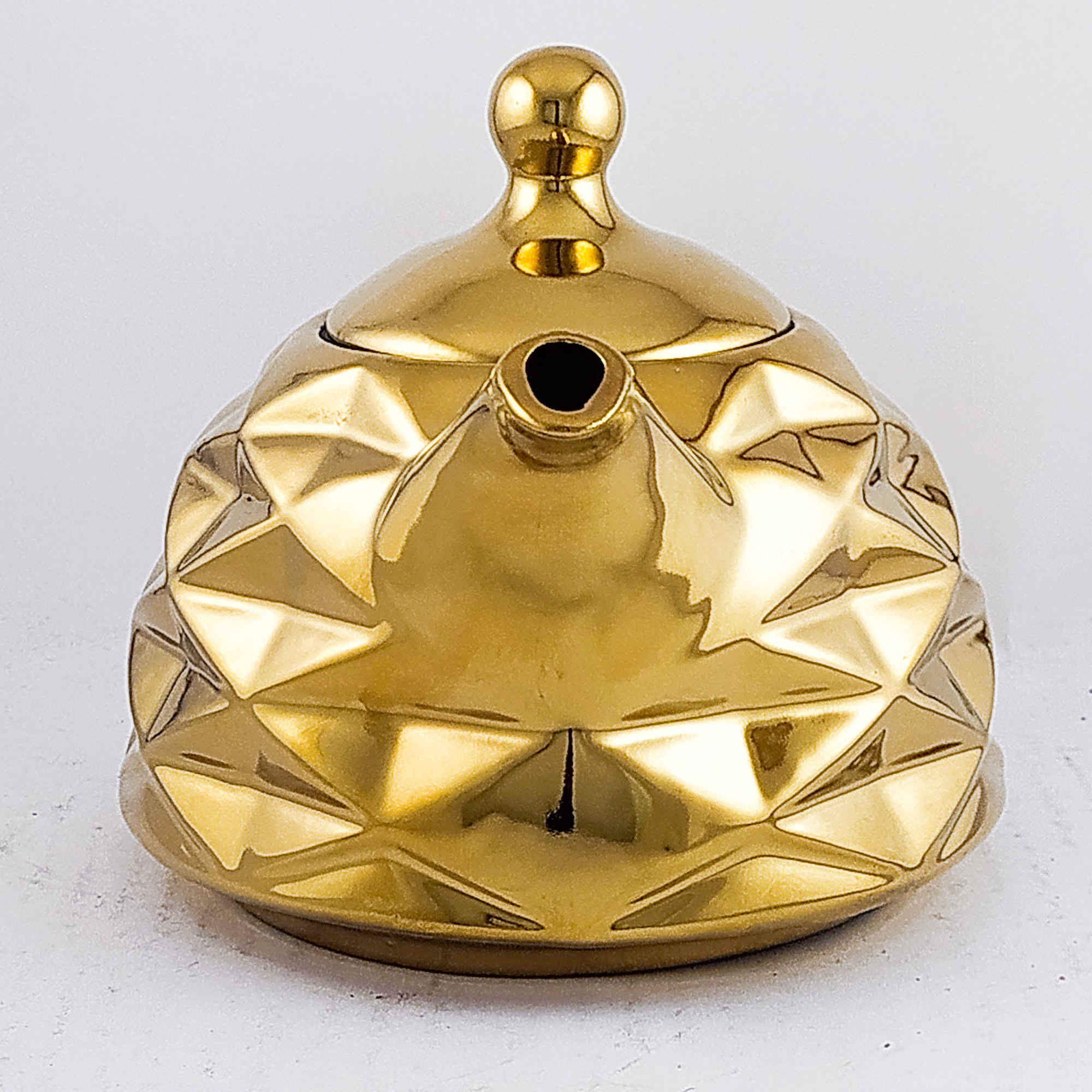 Théière en porcelaine avec design géométrique