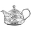 Théière en porcelaine avec design géométrique