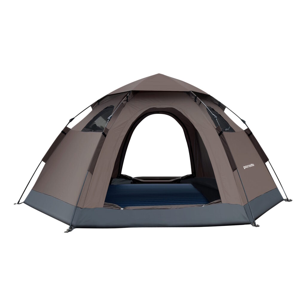 Tente de Camping Porodo pour 3-4 Personnes Imperméable pour Randonnée