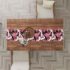 Chemin de Table Imprimé avec Motif Floral en Velours