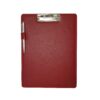 Porte-bloc en cuir avec stylo bleu marine