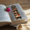 Marque-pages en bois – Design étagère de livres – Lot de 3