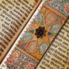 Marque-page en bois artistique inspiré du style persan – Design traditionnel