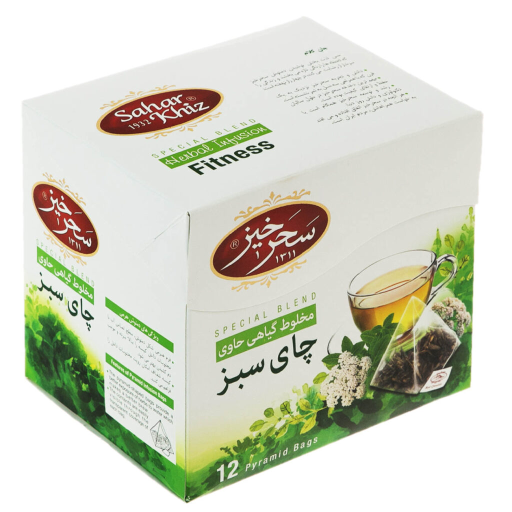 Thé Vert Aromatisé aux Herbes Mélangées Saharkhiz (7x)