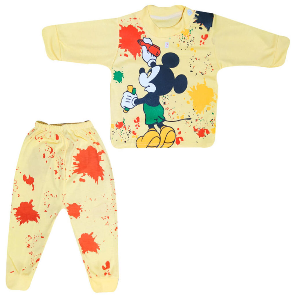 Ensemble T-shirt et pantalon pour bébé avec design Mickey Mouse