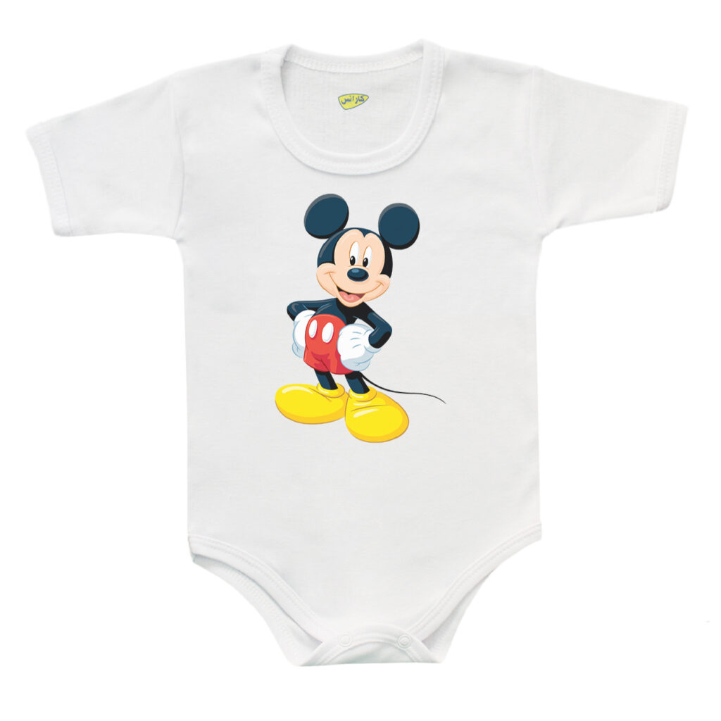 Body à manches courtes pour bébé avec design Mickey Mouse