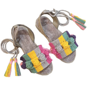 Sandales Slingback faites à la main avec Design Boho Modèle Adonis