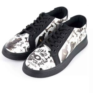 Sneakers avec Imprimé Graffiti – Chaussures Décontractées Chic pour Femmes Modèle Halloween