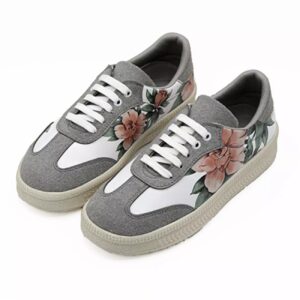 Sneakers avec Imprimé Graffiti – Chaussures Décontractées Chic pour Femmes Modèle Rose