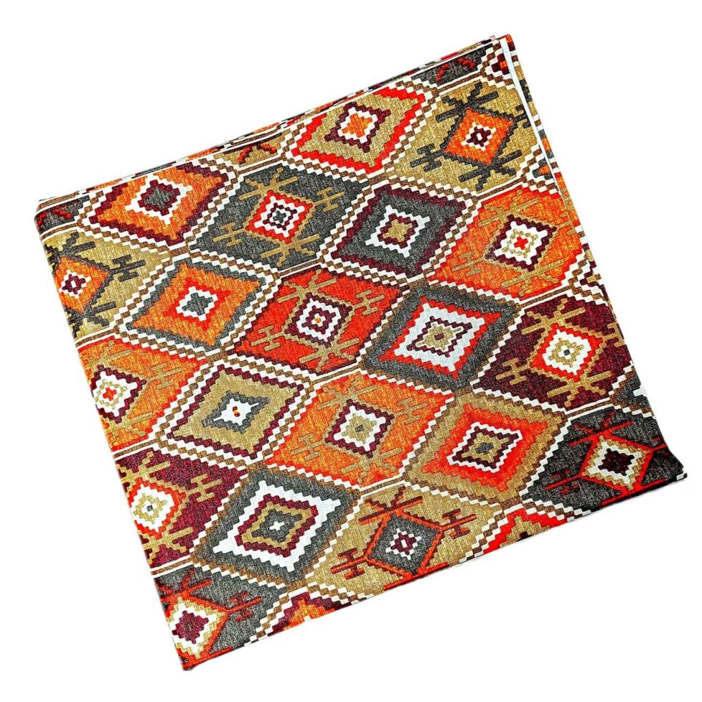 Nappe Inspirée du Kilim Persan en Tissu PVC