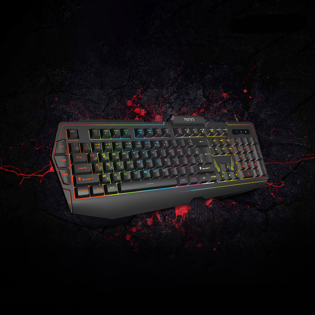 Clavier gaming Tesco avec touches persanes TK 8121