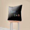 Housse de coussin en velours double face - Design citation motivante (Set de 2)