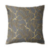 Housse de coussin en velours - Design Feuilles imprimées (Set de 2)