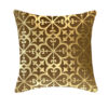 Housse de coussin en velours avec cuir synthétique - Design Eslimi (Set de 2)