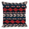 Housse de coussin en velours - Design géométrique imprimé (Set de 2)