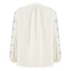 Blouse à manches longues pour femmes avec design géométrique