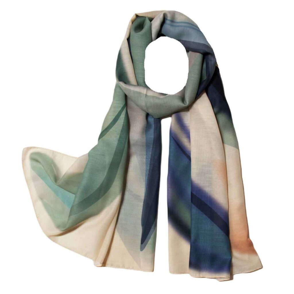 Châle pour Femme avec Motif Aquarelle