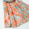 Châle pour Femme avec Motif Aquarelle en Coton