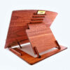 Support en bois pour livres, lecture et utilisation d’ordinateur portable