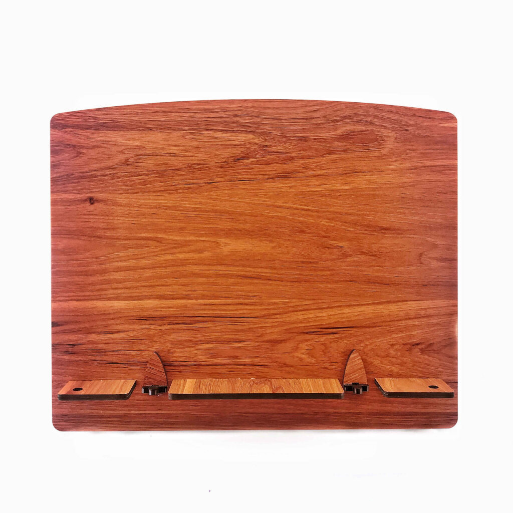 Support en bois pour livres, lecture et utilisation d’ordinateur portable