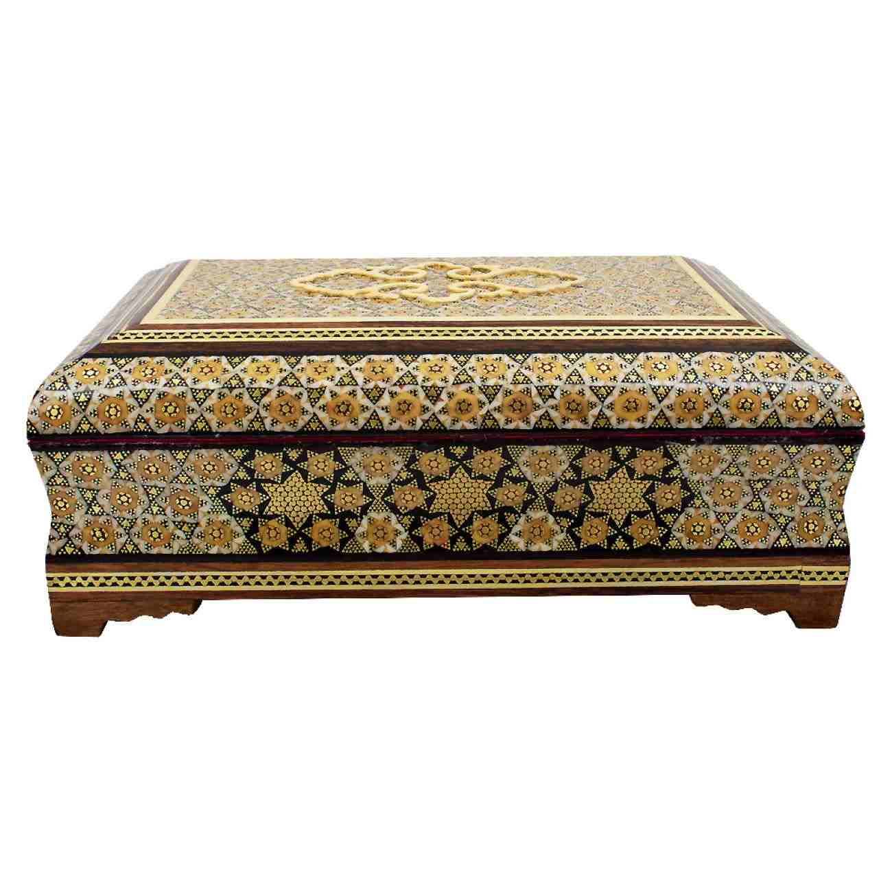 Boîte Cadeau Persane en Bois – Fait Main en Khatamkari