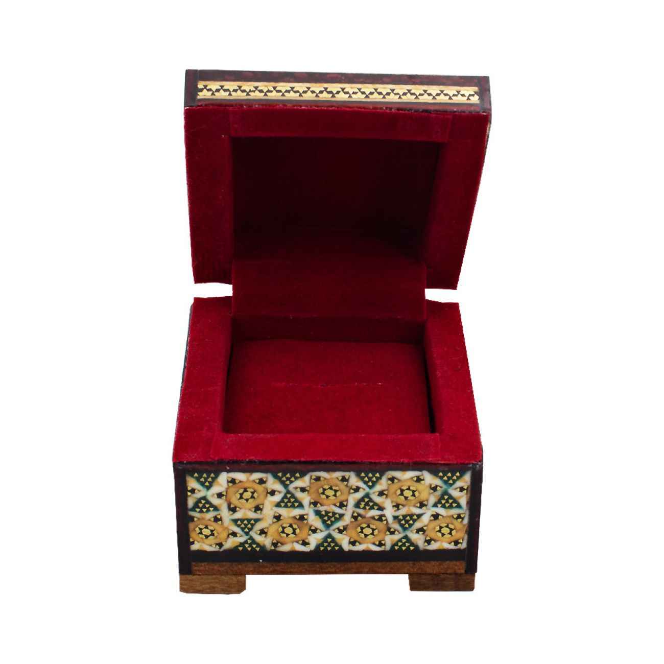 Boîte à Bijoux Persane en Bois – Fait Main en Khatamkari