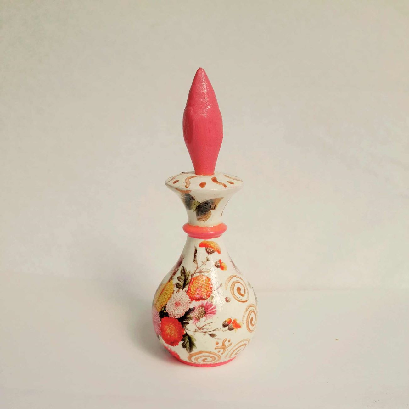 Porte-Kohl Persan Surma Dani en Bois Floral Rose (x2)