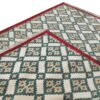 Tapis en laine Kilim persan tissé à la main avec motifs géométriques marron