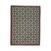 Tapis en laine Kilim persan tissé à la main avec motifs géométriques marron