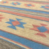 Tapis en laine Kilim persan tissé à la main en Shiraz modèle Navajo