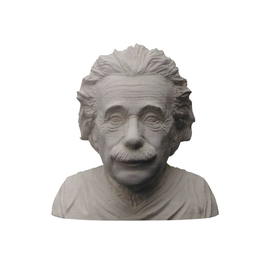 Statue de buste d'Albert Einstein - Pièce d'art scientifique célèbre