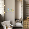 Autocollant mural en bois pour bébé – Design dinosaure