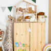 Autocollant mural en bois pour bébé – Design dinosaure