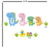 Autocollant mural en bois pour bébé – Design dinosaure
