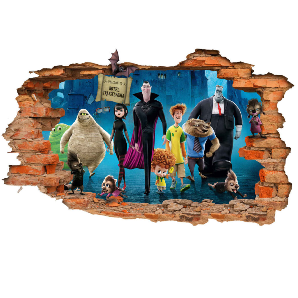 Autocollant mural pour bébé – Design Hôtel Transylvanie