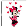 Autocollants muraux en bois pour bébé – Modèle Minnie Mouse