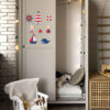 Autocollants muraux en bois pour bébé – Design ours marin